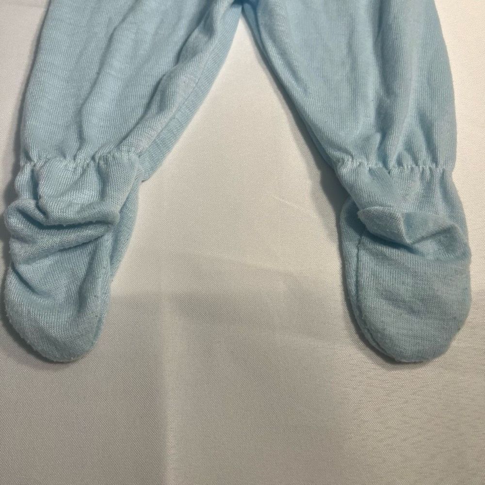Vintage Lullaby Land 2 Piece Pajama Set Button-up Blue WbUnicorn Sz 12 Mths READ - Picture 6 of 8